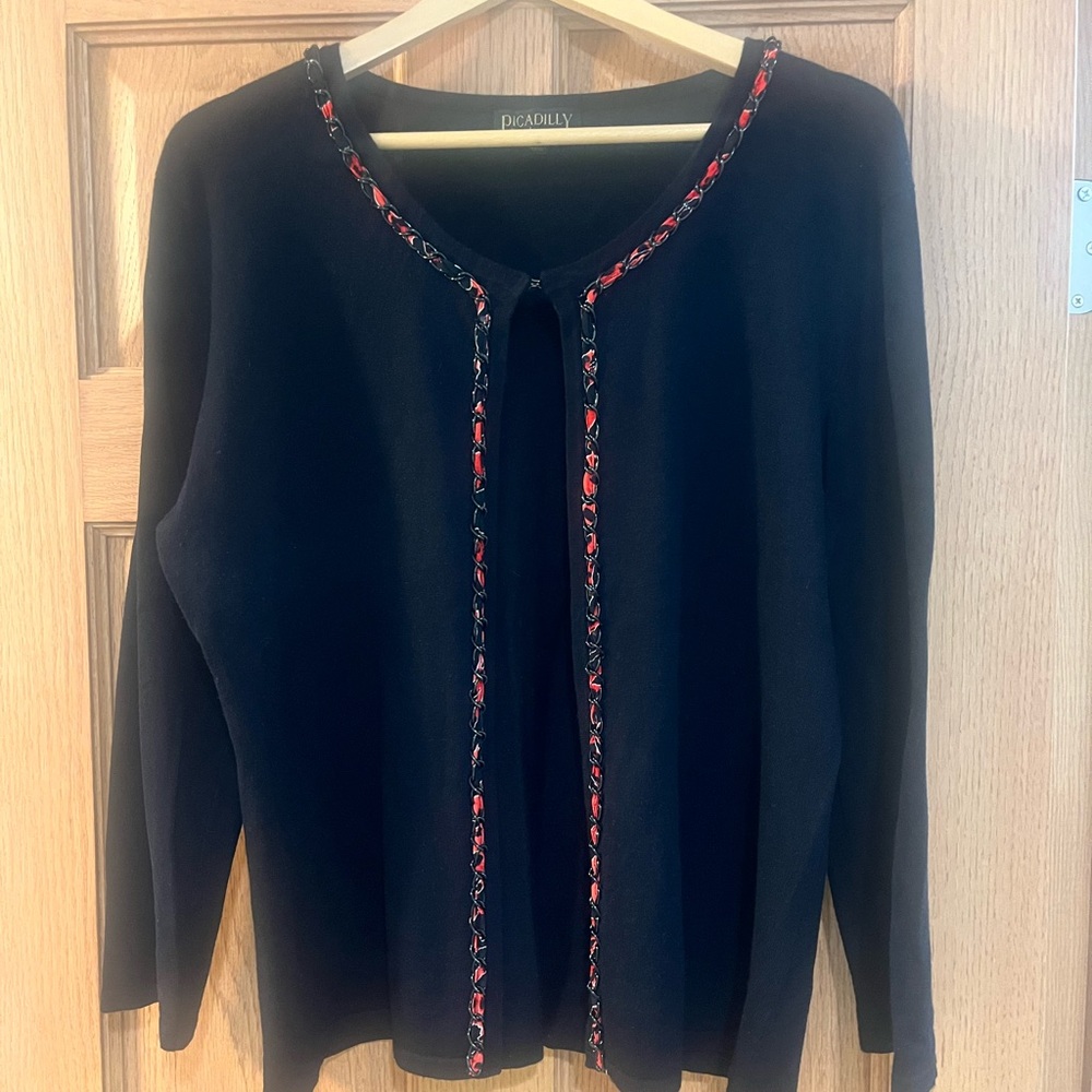 Piccadilly Fashions Open Front Cardigan